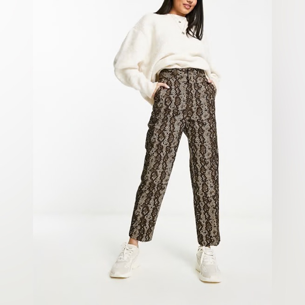 Dickies Brown Snake Print Straight Leg Jeans